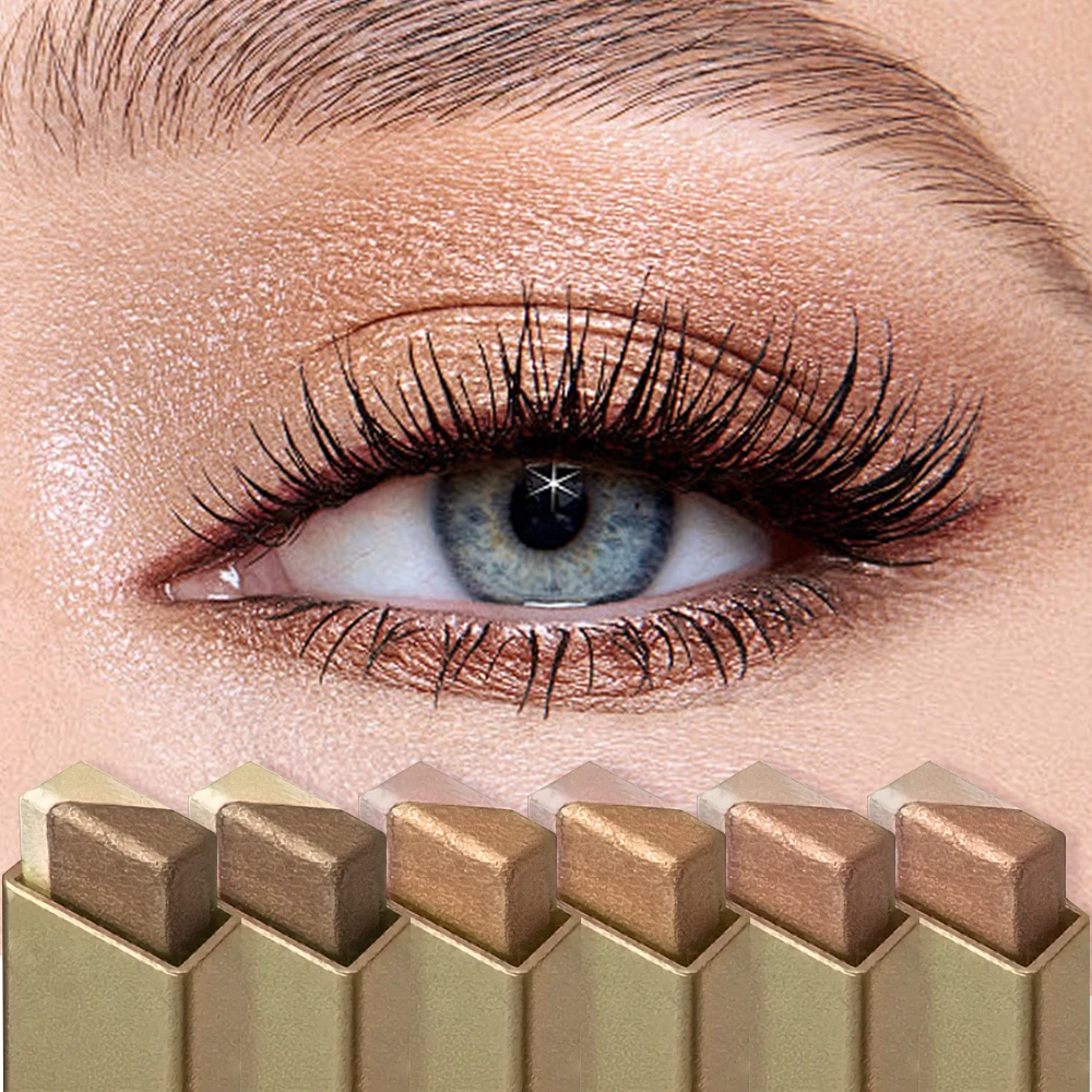 Dual-Color Eyeshadow Stick - W - Gold 6138 评论和价格
