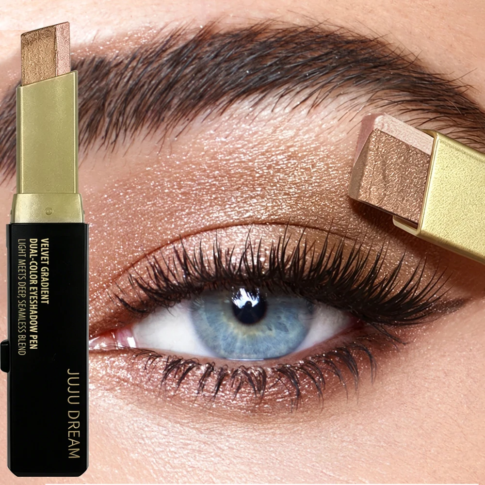 Dual-Color Eyeshadow Stick - W - Gold 6138 评论和价格